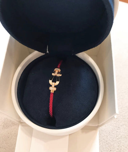 [AURORA]FORCE 10 HALF DIAMOND PINK GOLD RED CORDERI LARGE AND MEDIUM MODEL