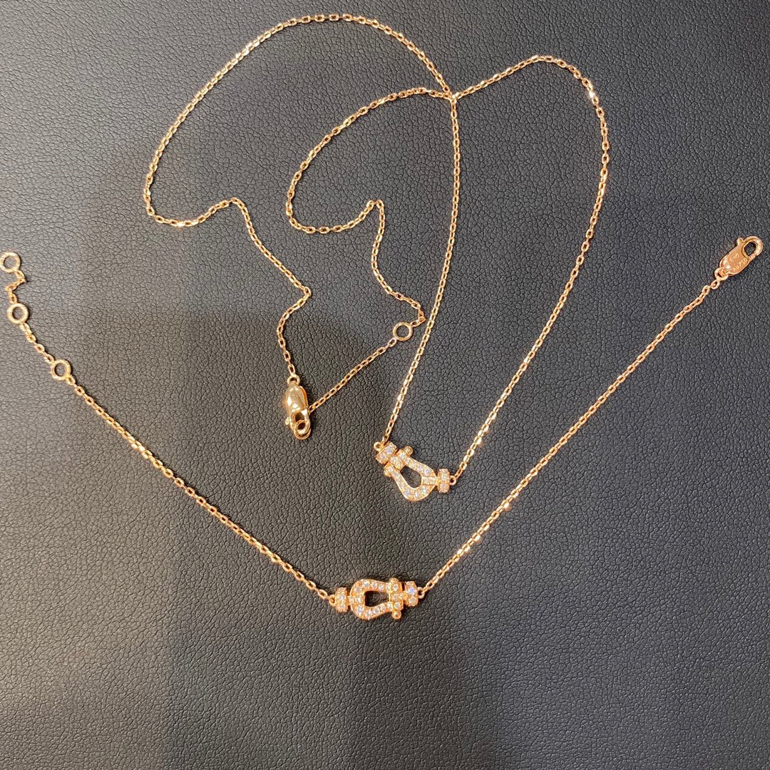 [AURORA]FORCE 10 DIAMOND PINK GOLD NECKLACE MINI MODEL