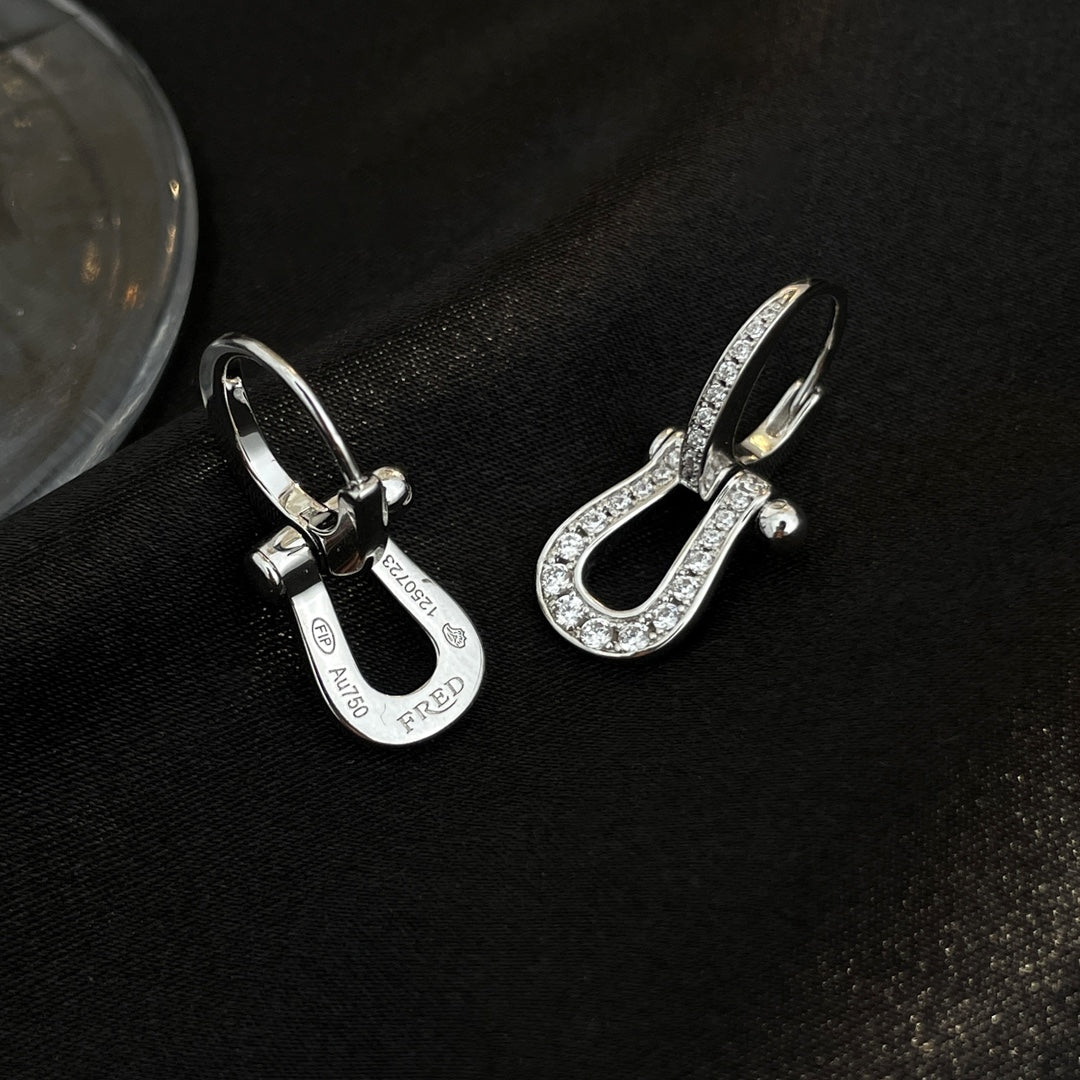[AURORA]FORCE 10 FULL DIAMOND DROP EARRINGS MEDIUM MODEL
