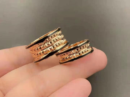 [AURORA]ZERO 1 ROCK BLACK CERAMIC PINK GOLD LARGE MODEL