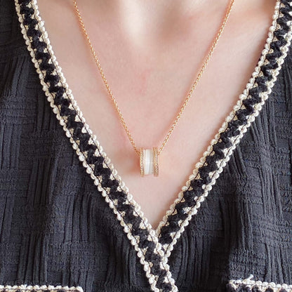 [AURORA]ZERO 1 DIAMOND CERAMIC NECKLACE