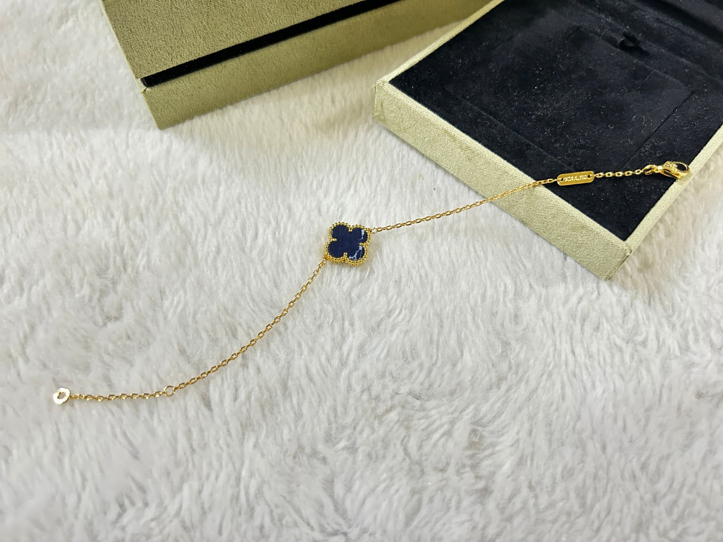 [AURORA]CLOVER 1 MOTIF PIETERSITE BRACELET