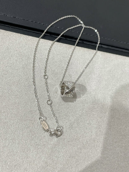 [AURORA]LIENS EVIDENCE DIAMOND PAVED NECKLACE