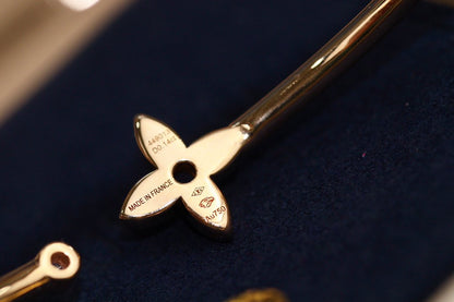 [AURORA]IDYLLE PINK GOLD OPEN BRACELET DIAMOND PAVED