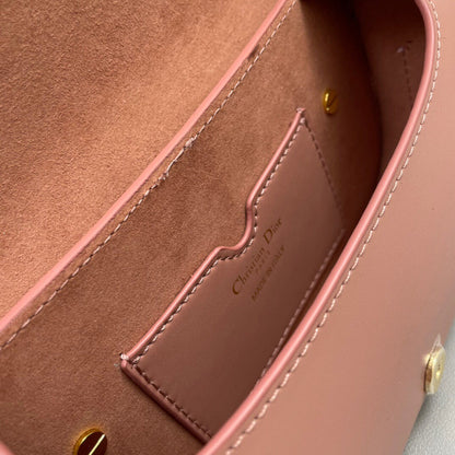 MINI BOBBY EAST-WEST 20 BAG IN ROSE PINK CALFSKIN