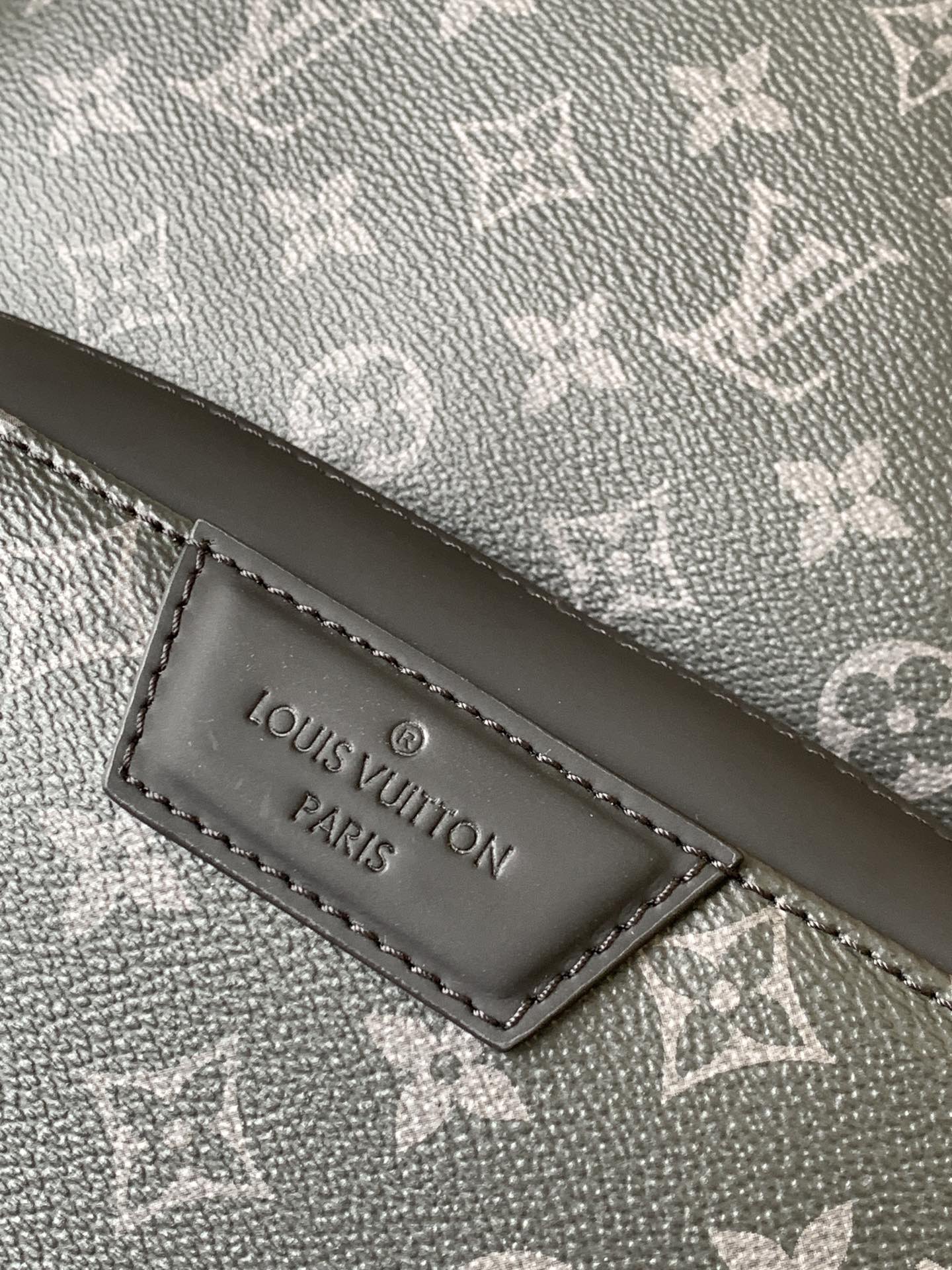 DISCOVERY PM BACKPACK 40 IN BLACK MONOGRAM ECLIPSE CANVAS AND CALFSKIN