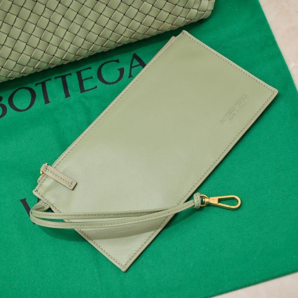 Large Cabat 45cm Light Green Lambskin Ghw