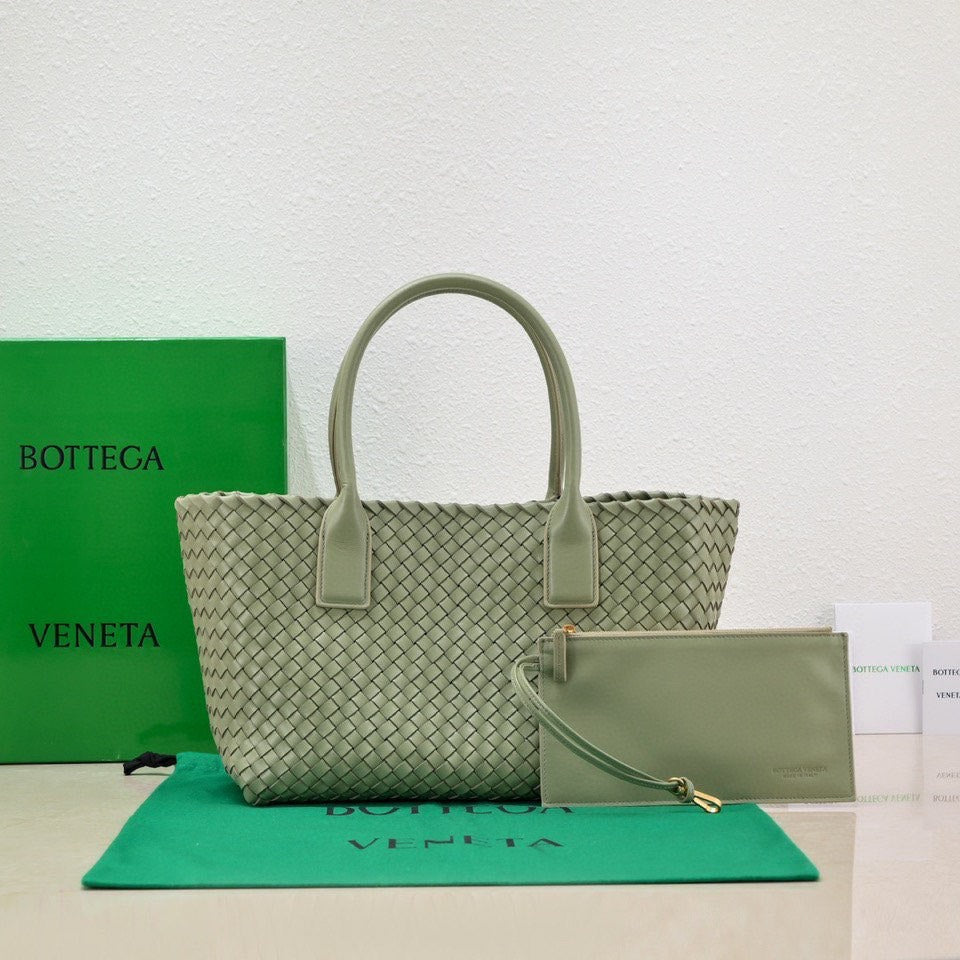 Large Cabat 45cm Light Green Lambskin Ghw