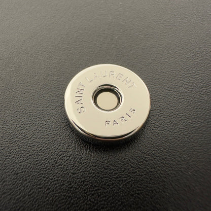 KATE TASSEL 20 BLACK CALFSKIN WITH SILVER LOGO