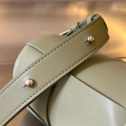 SMALL CYLINDER CASSETTE 21 IN TRAVERTINE CALFSKIN