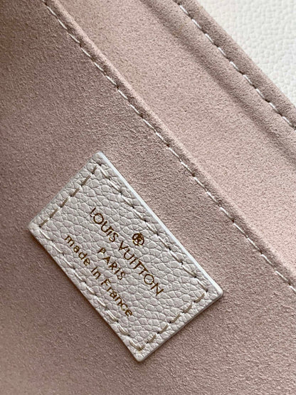 FAVORITE BAG 24 IN BEIGE MIX PINK MONOGRAM SOFT GRAINED COWHIDE