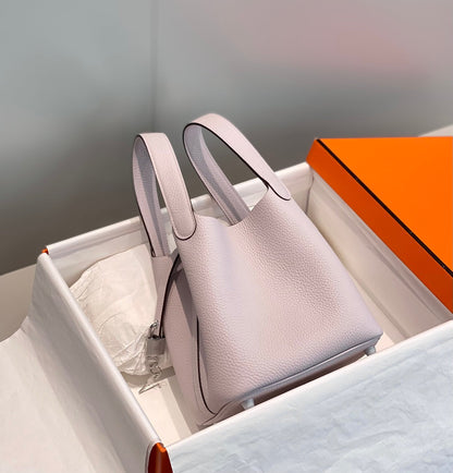 picotin lock 18 soft pink togo shw