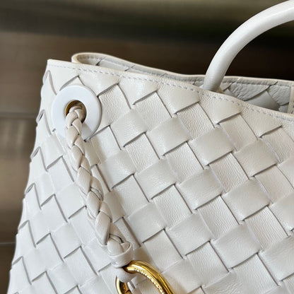 SMALL ANDIAMO 29 IN WHITE LAMBSKIN