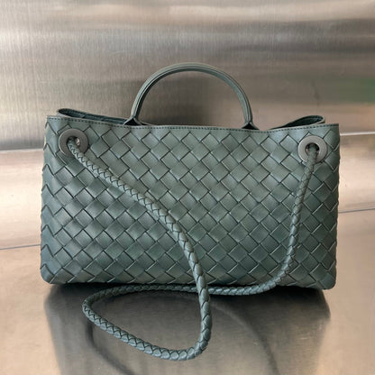 SMALL ANDIAMO 29 IN DARK GREEN LAMBSKIN
