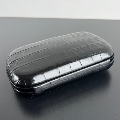 KNOT 19 IN BLACK CROCODILE PATTERN CALFSKIN