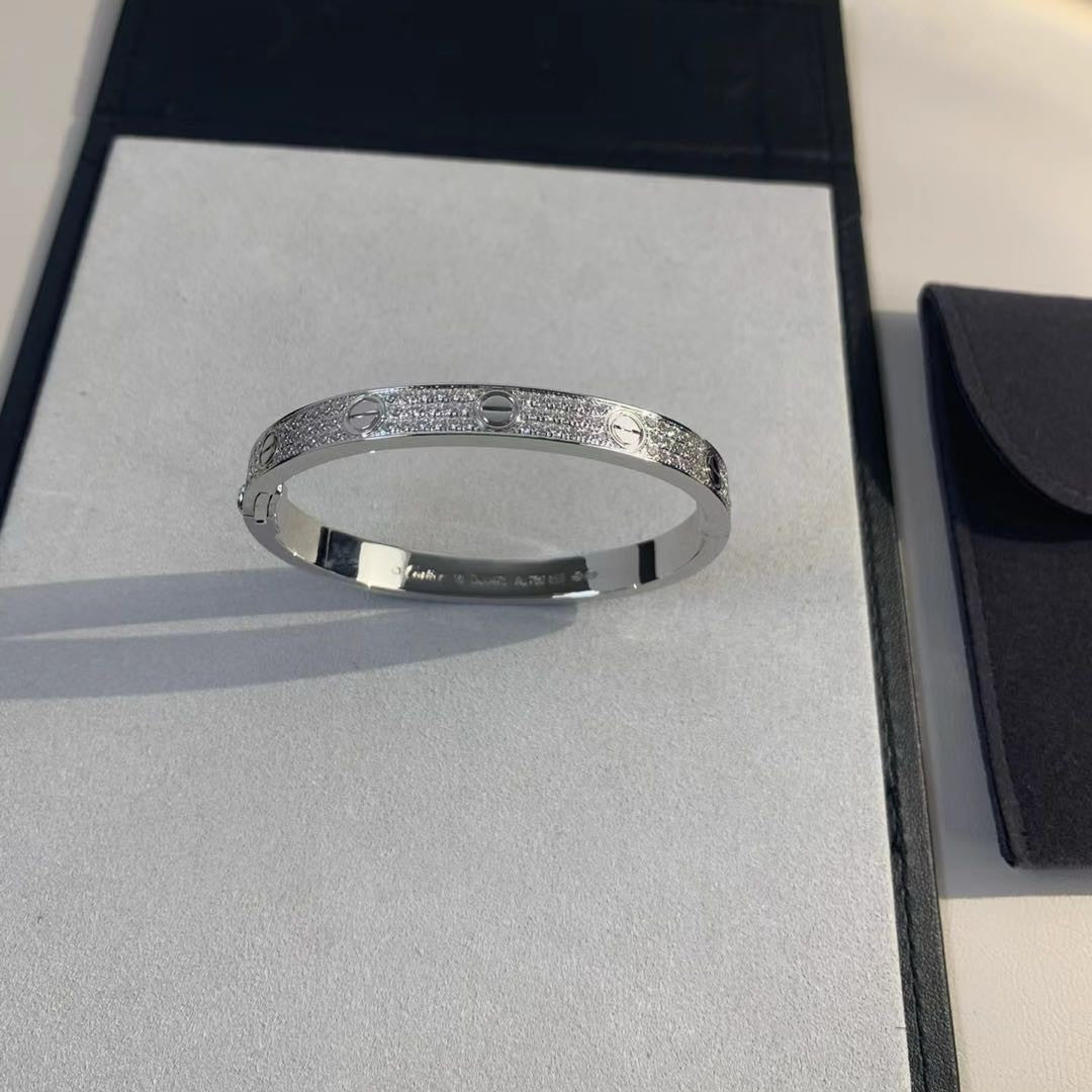 [AURORA]LOVE BRACELET 6.1MM DIAMOND-PAVED