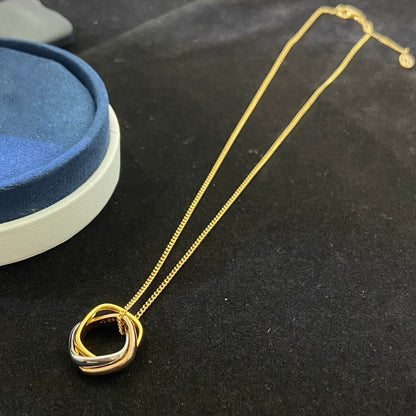 [AURORA]TRINITY NECKLACE GOLD SMALL MODEL