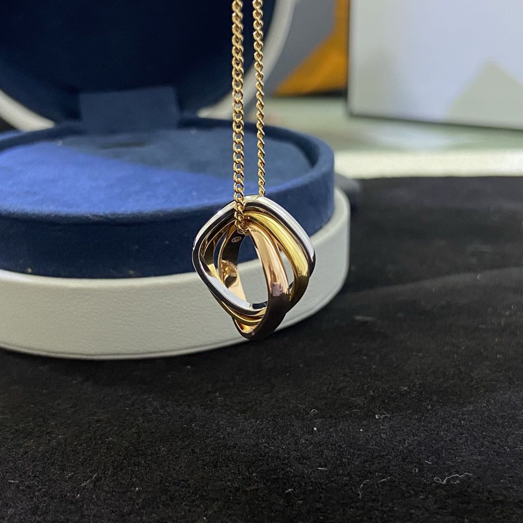 [AURORA]TRINITY NECKLACE GOLD SMALL MODEL