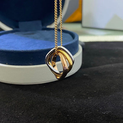 [AURORA]TRINITY NECKLACE GOLD SMALL MODEL