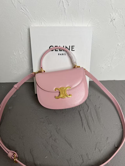 Mini Sakura Pink Saddle Bag