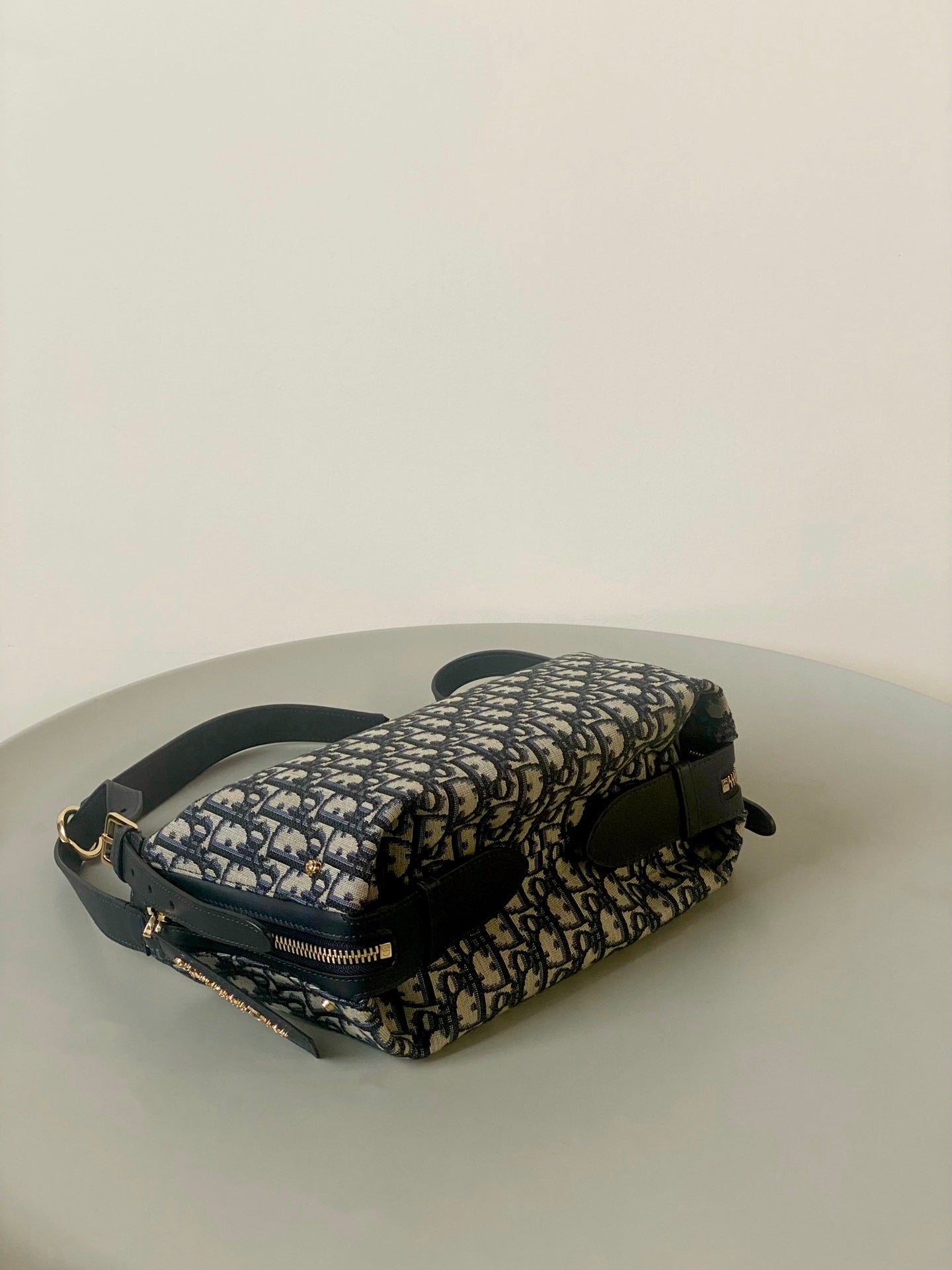 MEDIUM D-JOURNEY SHOULDER BAG 25 IN BLACK MONOGRAM OBLIQUE JACQUARD