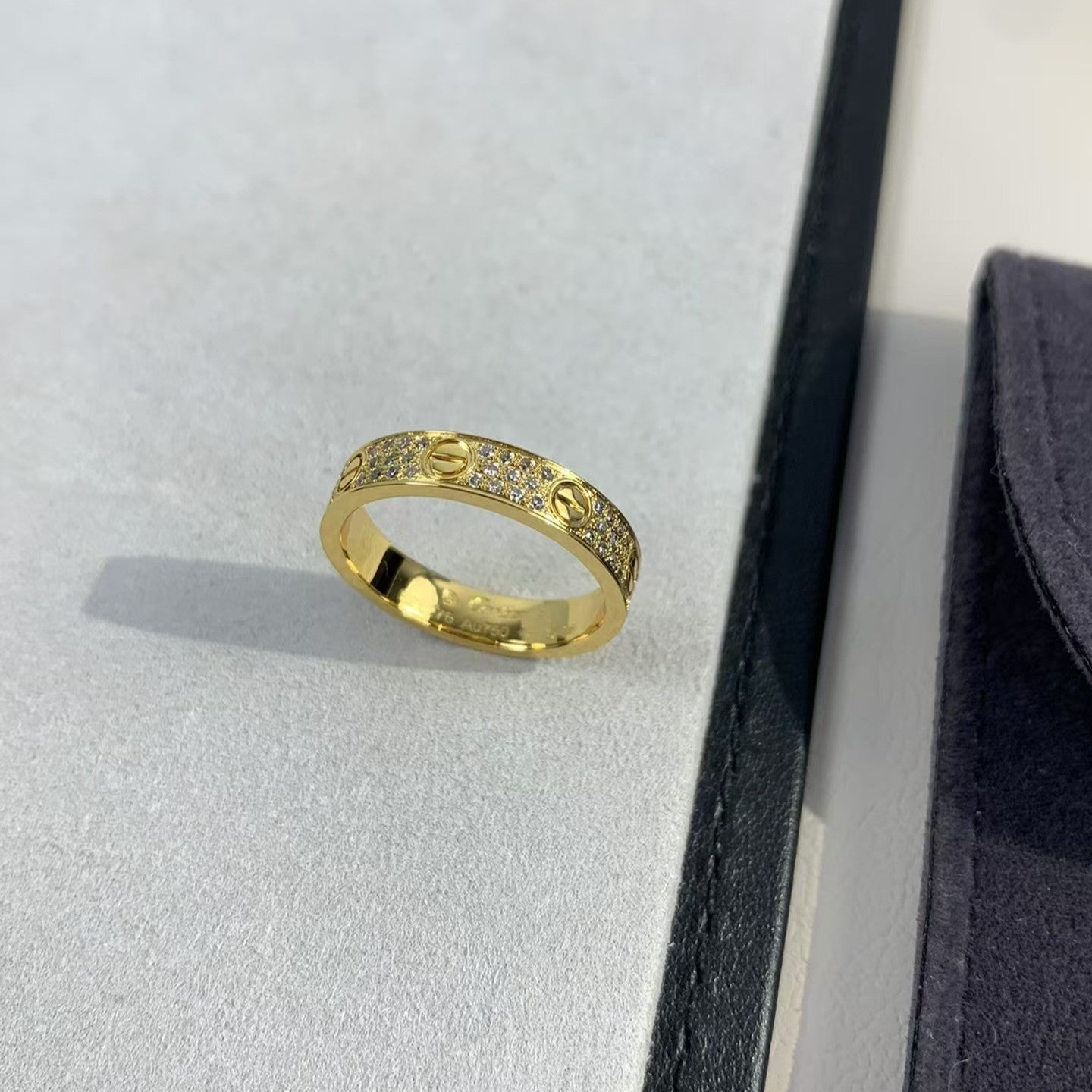 [AURORA]LOVE RING 3.6MM DIAMOND PAVED