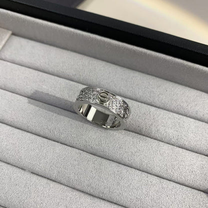 [AURORA]LOVE RING 5.5MM DIAMONDS PAVED