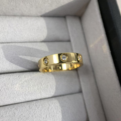 [AURORA]LOVE RING 3.6MM 8 DIAMONDS