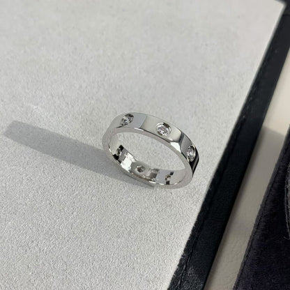 [AURORA]LOVE RING 3.6MM 8 DIAMONDS