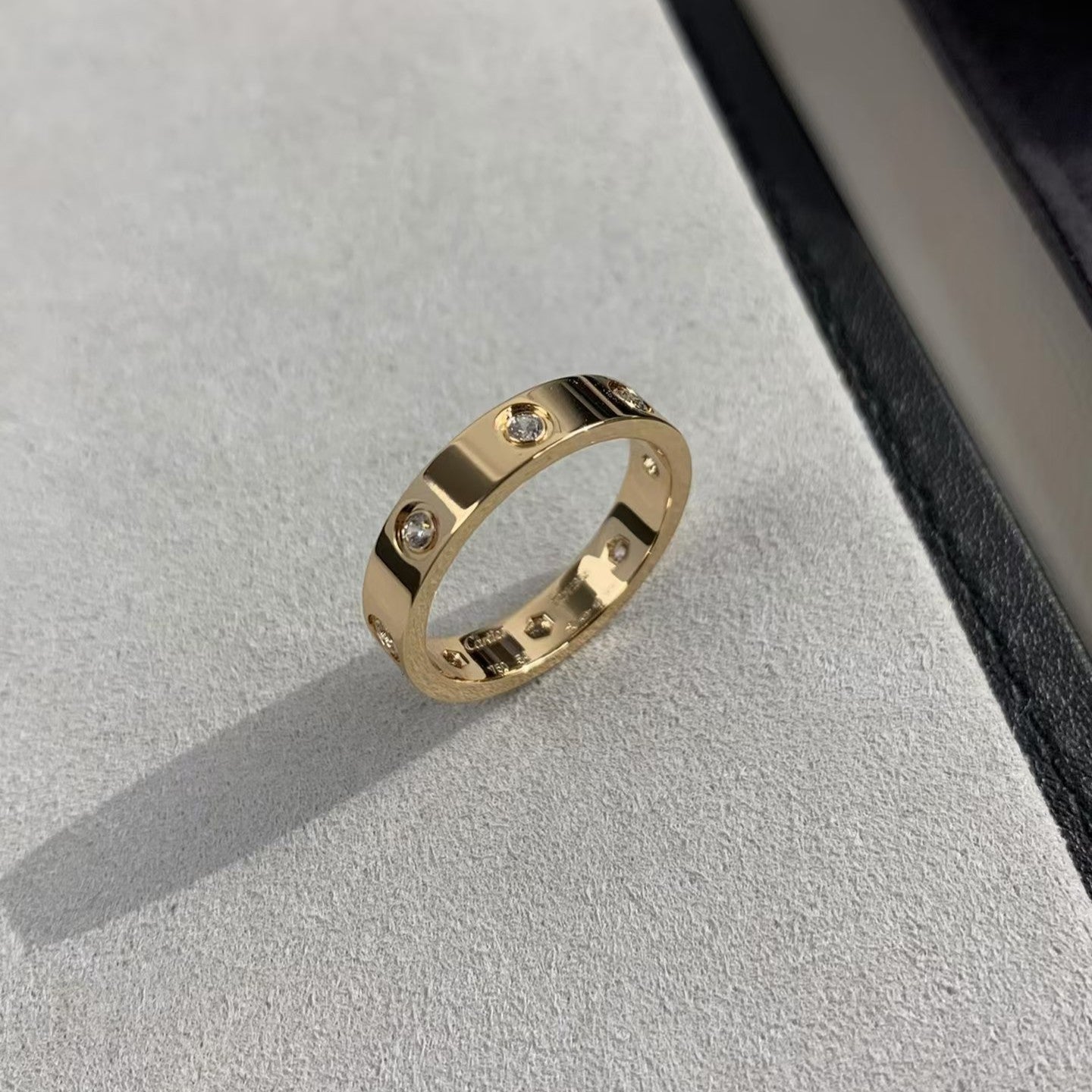 [AURORA]LOVE RING 3.6MM 8 DIAMONDS