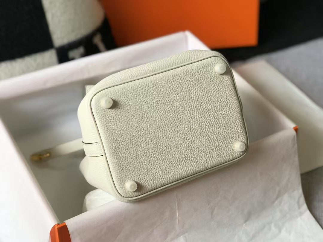 Picotin Basket Bag Milkshake White