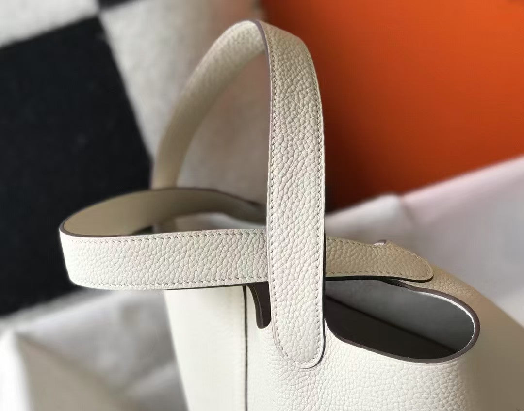 Picotin Basket Bag Milkshake White