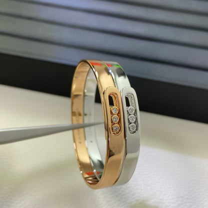 [AURORA]THREE DIAMOND SLIDE BRACELET