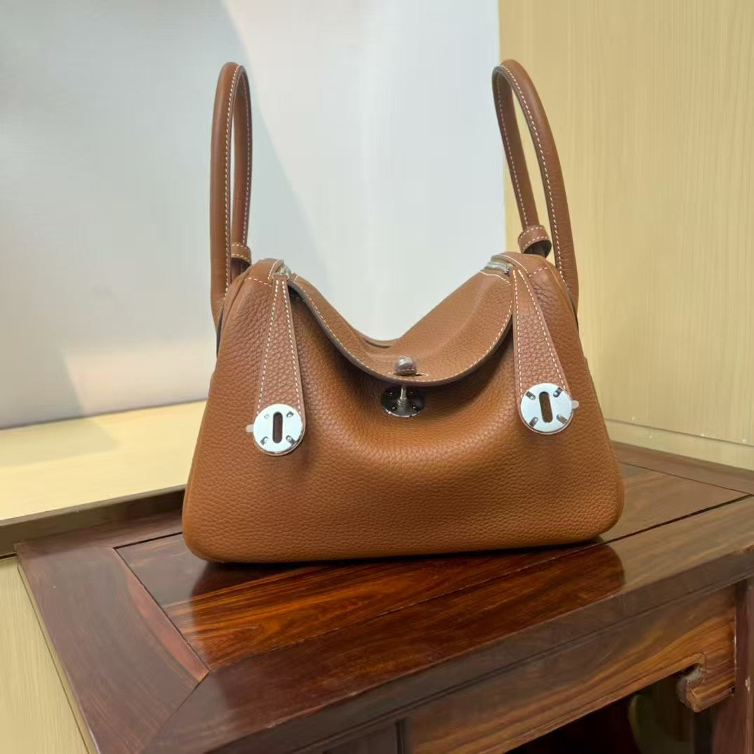 Lindy 26 Bag Gold Brown Silver Buckle