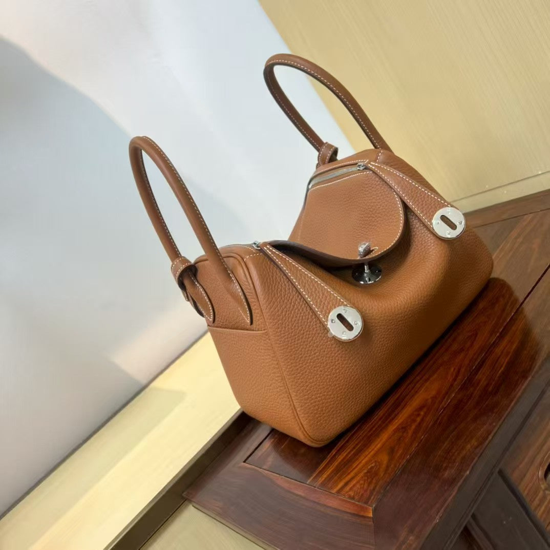 Lindy 26 Bag Gold Brown Silver Buckle