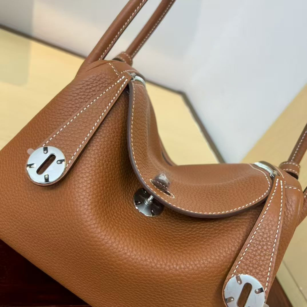 Lindy 26 Bag Gold Brown Silver Buckle