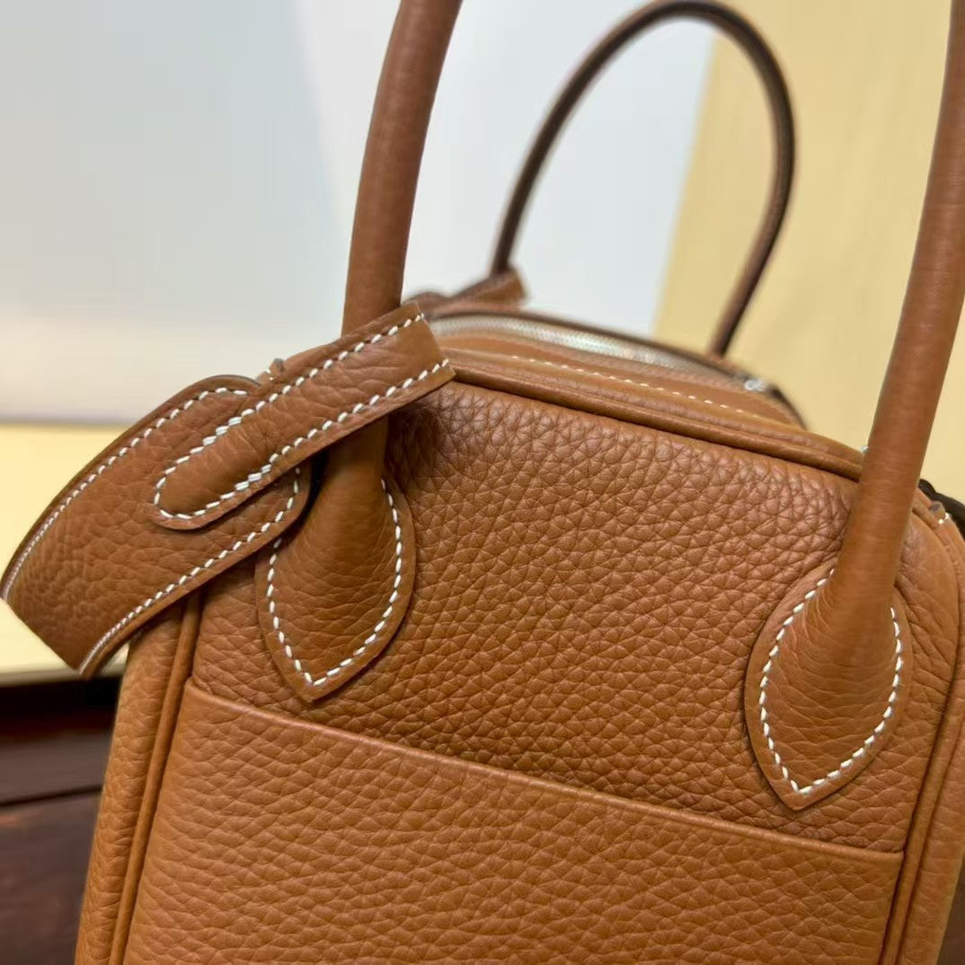 Lindy 26 Bag Gold Brown Silver Buckle