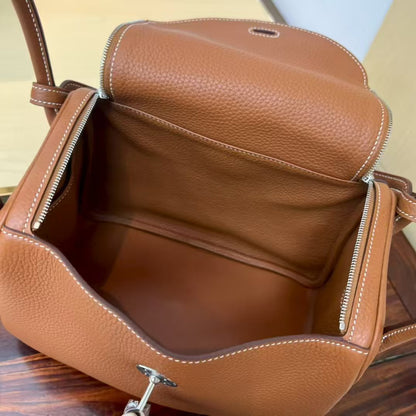 Lindy 26 Bag Gold Brown Silver Buckle