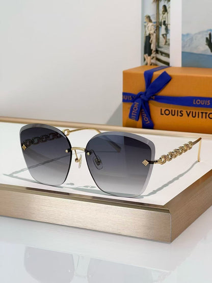 Frameless Square Gradient Sunglasses