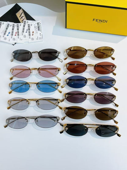 Double F frameless sunglasses