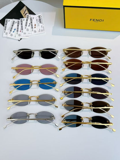 Double F frameless sunglasses