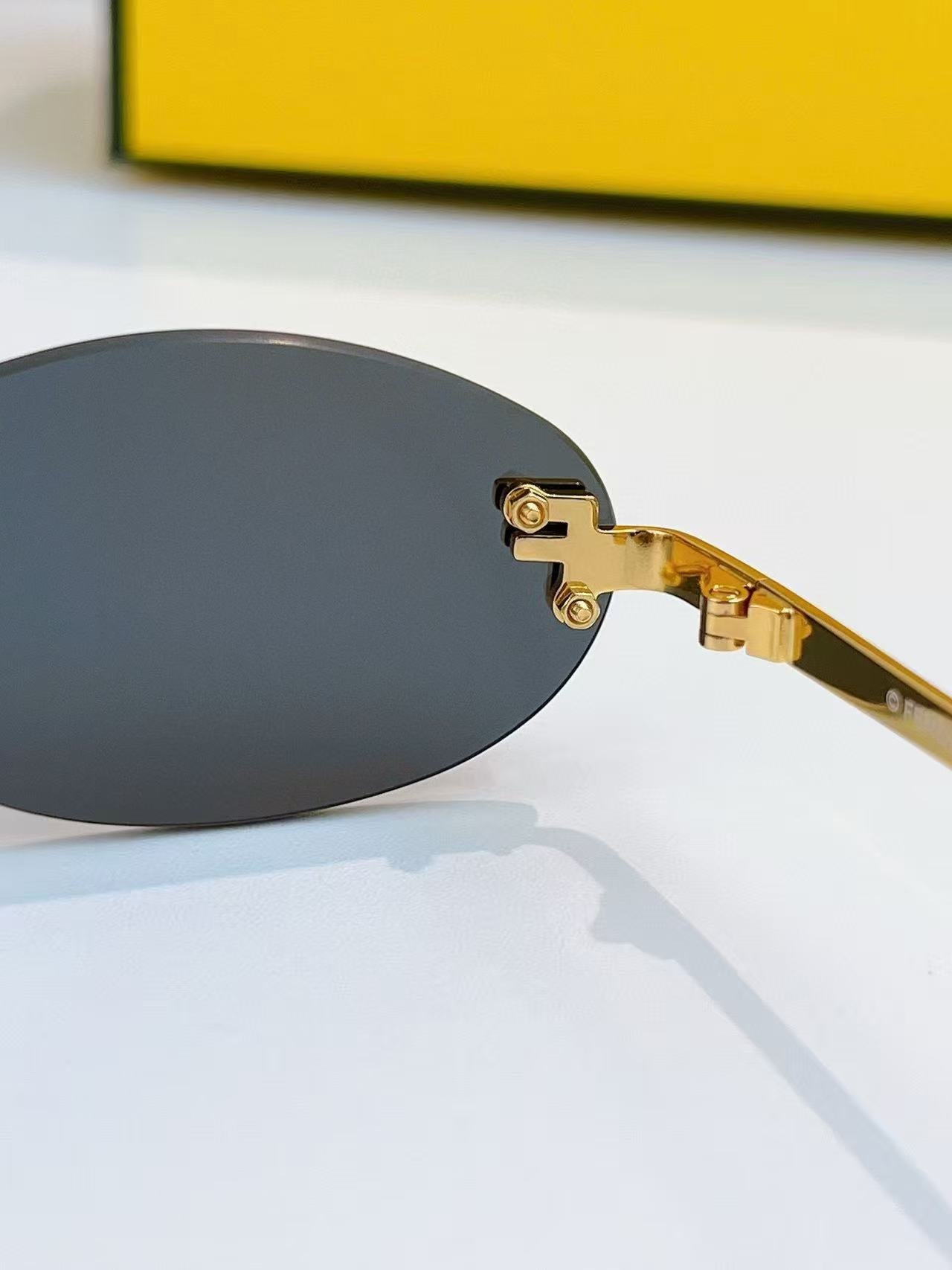 Double F frameless sunglasses