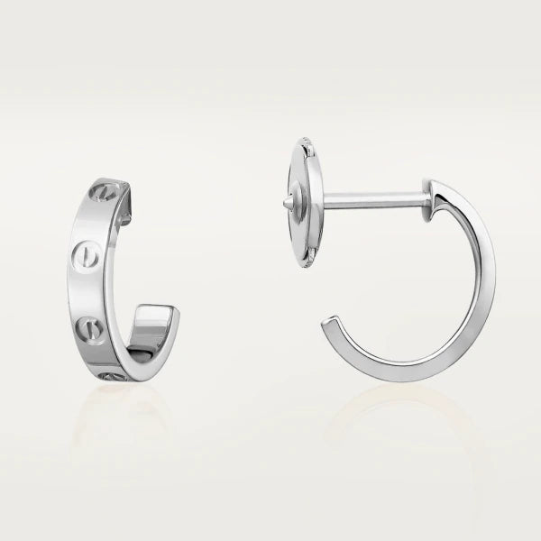 [AURORA]LOVE EARRINGS 2.65MM SILVER