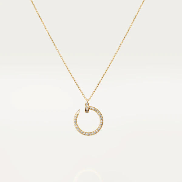 [AURORA]JUSTE NECKLACE GOLD DIAMONDS