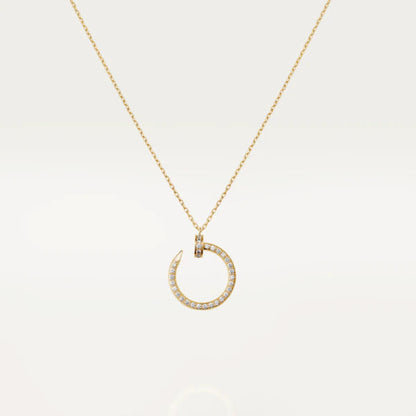 [AURORA]JUSTE NECKLACE GOLD DIAMONDS