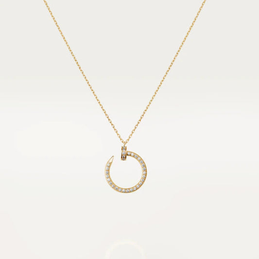 [AURORA]JUSTE NECKLACE GOLD DIAMONDS