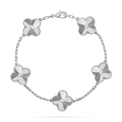 [AURORA]CLOVER SILVER 5 MOTIFS BRACELET