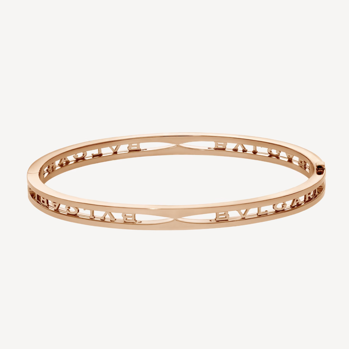 [AURORA]ZERO 1 SPIRAL LOGO PINK GOLD BRACELET