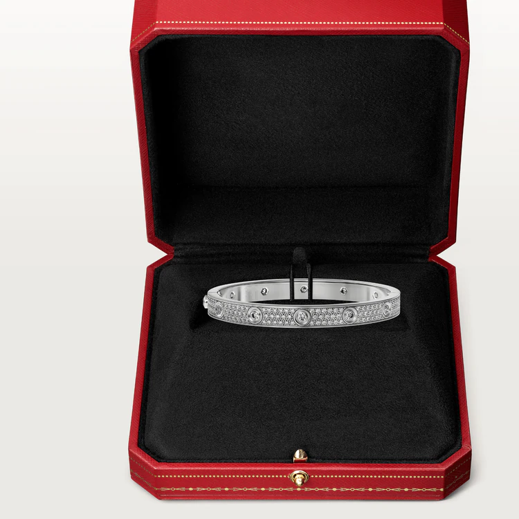 [AURORA]LOVE BRACELET 6.1MM DIAMOND-PAVED 10 BIG DIAMONDS