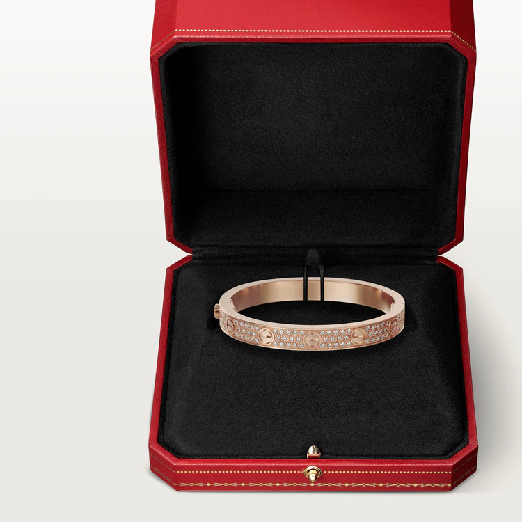 [AURORA]LOVE BRACELET 6.1MM DIAMOND-PAVED